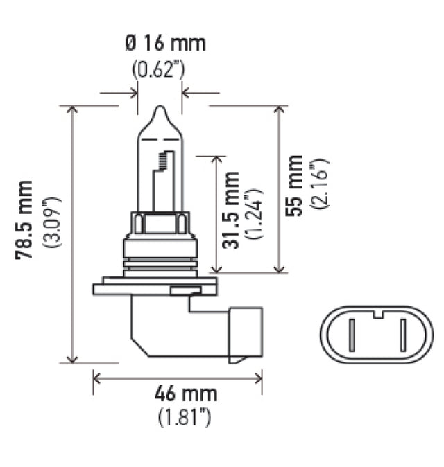 Hella HB3 9005 12V 100W Xenon White XB Bulb (Pair) - Rowdy Warehouse 