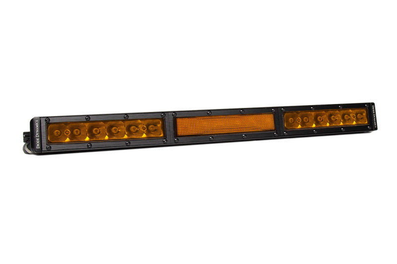 Diode Dynamics 18 In LED Light Bar Single Row Straight - Amber Combo Each Stage Series - Rowdy Warehouse 