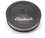 Edelbrock Air Cleaner Pro-Flo Series Round Steel Top Paper Element 10In Dia X 3 5In Black - Rowdy Warehouse 