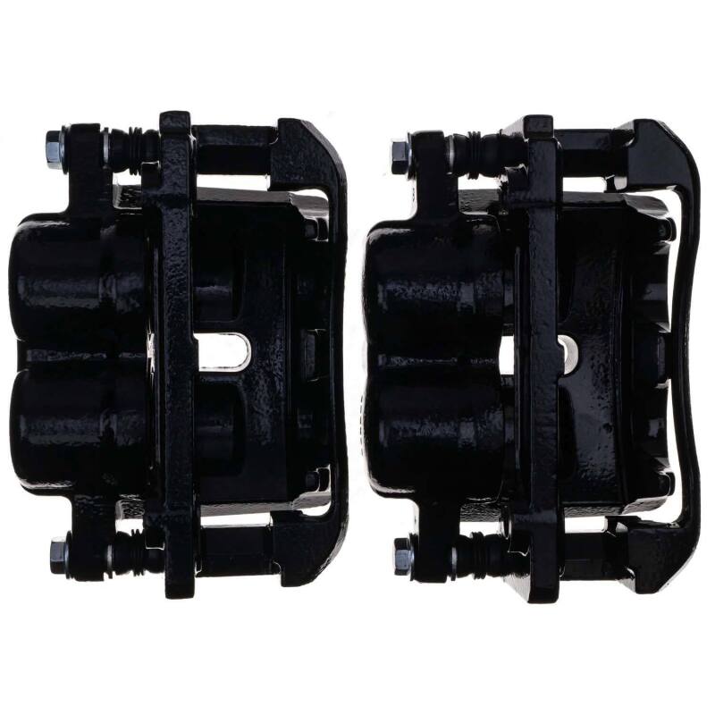 Power Stop 04-05 Ford F-150 Front Black Caliper - Pair w/Bracket