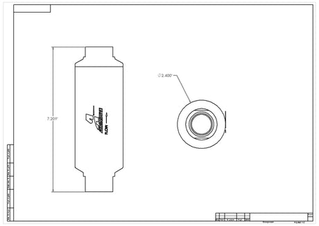 Aeromotive Replacement Pro-Series 10 Micron Fabric Element (for 12310 Filter Assembly) - Rowdy Warehouse 