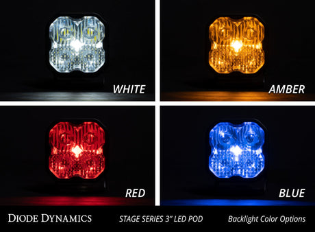 Diode Dynamics SS3 LED Pod Pro - White Combo Standard (Pair) - Rowdy Warehouse 