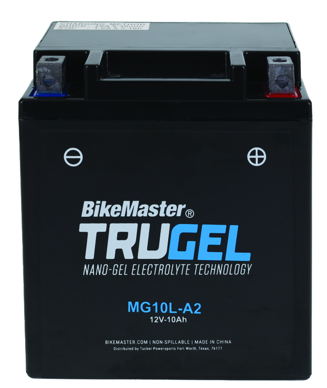 BikeMaster Trugel Battery MG10L-A2 - Rowdy Warehouse 