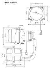 Hella 90MM Bi-Xenon High/Low Beam Module Head Lamp - Rowdy Warehouse 