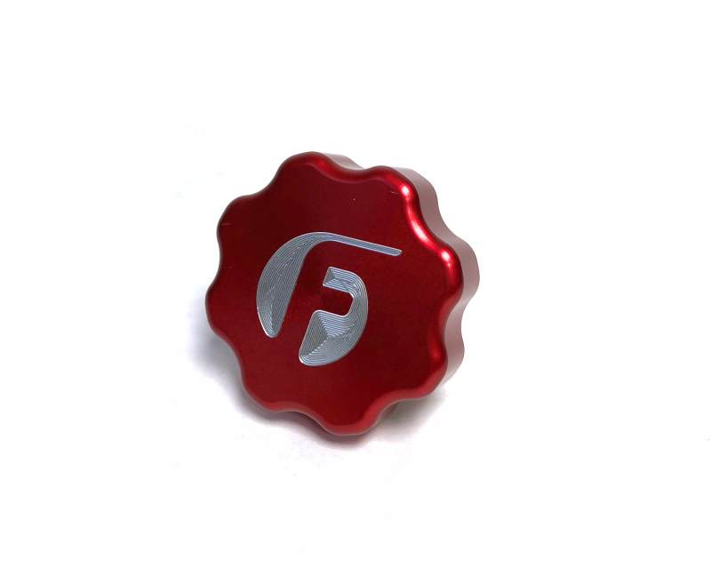 Fleece Performance 01-16 GM 2500/3500 Duramax Billet Oil Cap Cover - Red - Rowdy Warehouse 