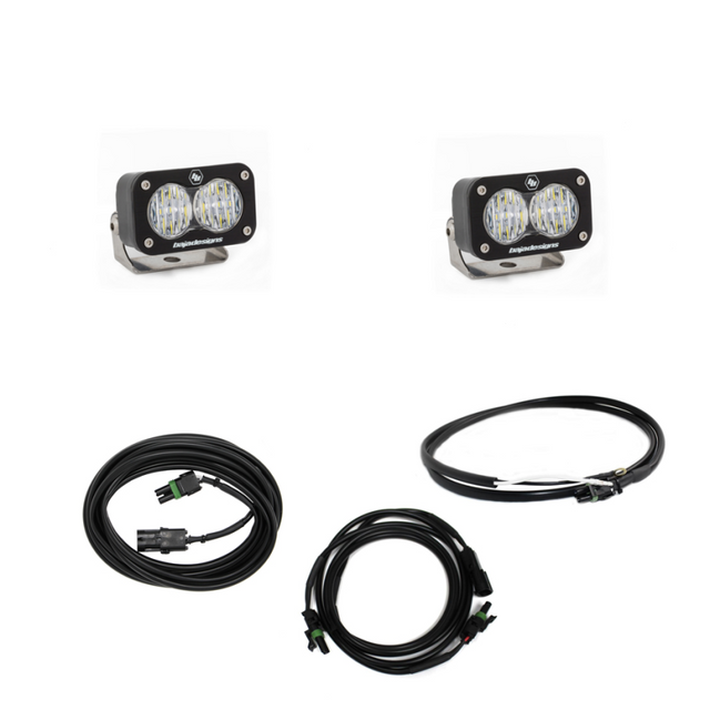 Baja Designs Jeep JL LED Light Kit Reverse Kit w/ Upfitter Dual S2 Sport w/C - Rowdy Warehouse 