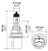 Hella Optilux XB White Halogen Bulbs HB5 9007 12V 100/80W (2 pack) - Rowdy Warehouse 