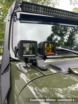 Go Rhino 18-20 Jeep Wrangler JL/JLU/Gladiator JT XE Windshield Light Bar Mount - 50in Single Row