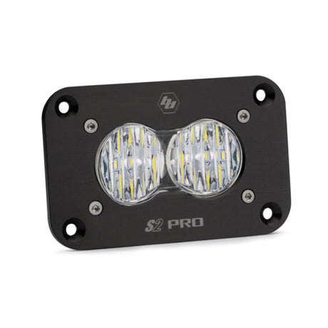 Baja Designs S2 Pro Flush Mount Wide Cornering Pattern LED Work Light - Clear - Rowdy Warehouse 