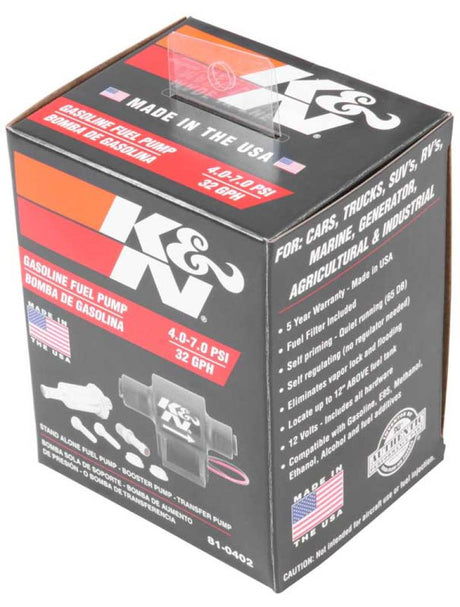 K&N Performance Electric Fuel Pump 4-7 PSI - Rowdy Warehouse 