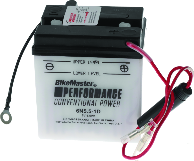 BikeMaster 6N5.5-1D Battery - Rowdy Warehouse 