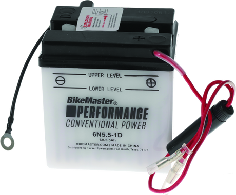 BikeMaster 6N5.5-1D Battery - Rowdy Warehouse 