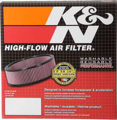 K&N 2-5/8in Flange 7in Diameter 3in Height Round Air Filter Assembly w/ Vent - Rowdy Warehouse 