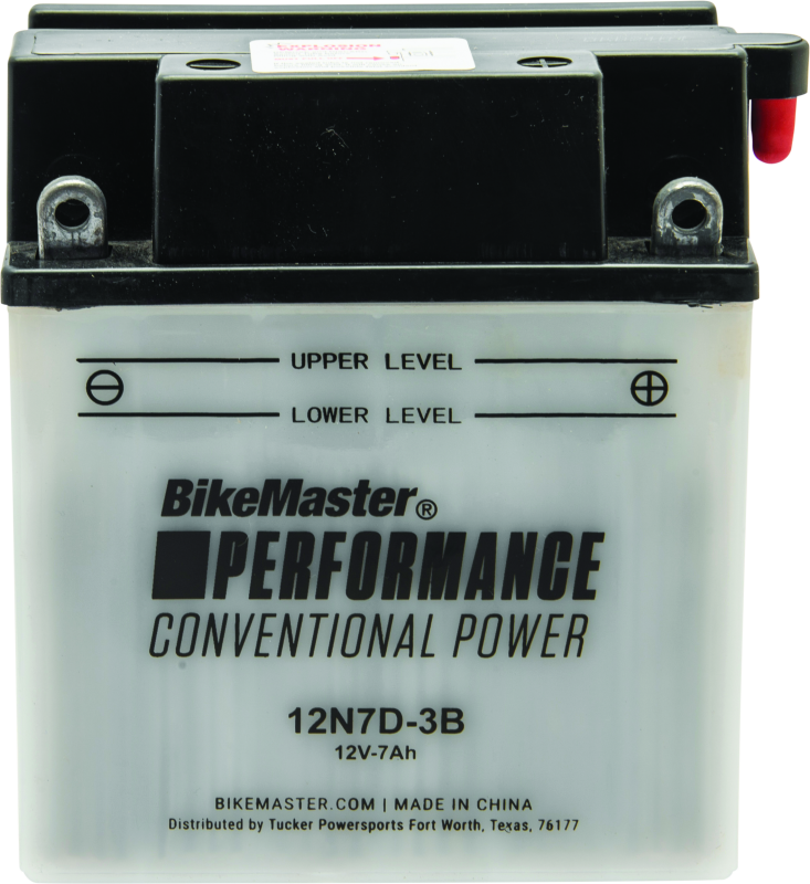 BikeMaster 12N7D-3B Battery - Rowdy Warehouse 