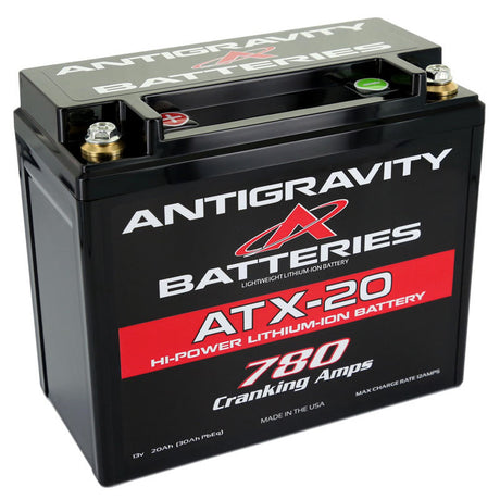 Antigravity XPS YTX20 Lithium Battery - Left Side Negative Terminal - Rowdy Warehouse 