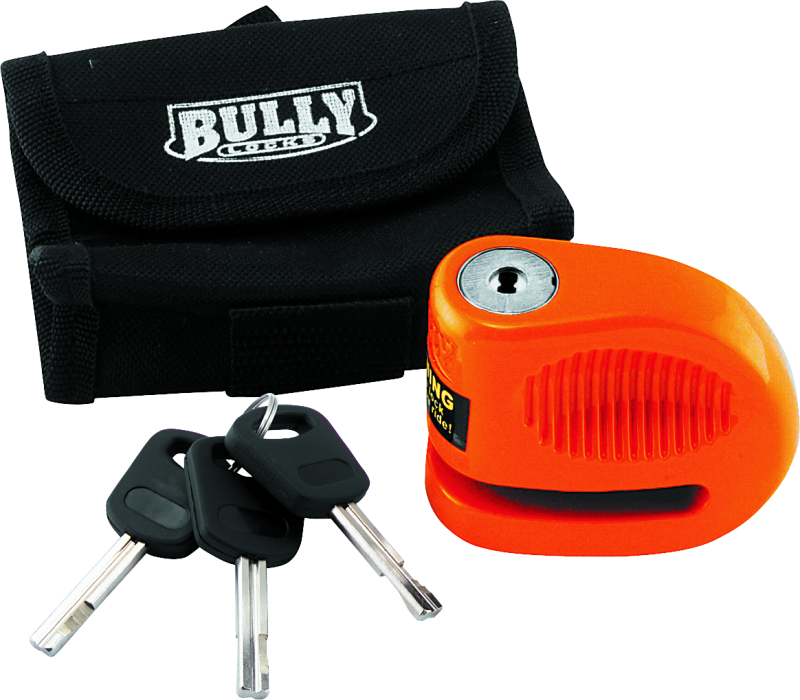 Bully Lock Disc Orange w/ Pouch - 5.5mm - Rowdy Warehouse 