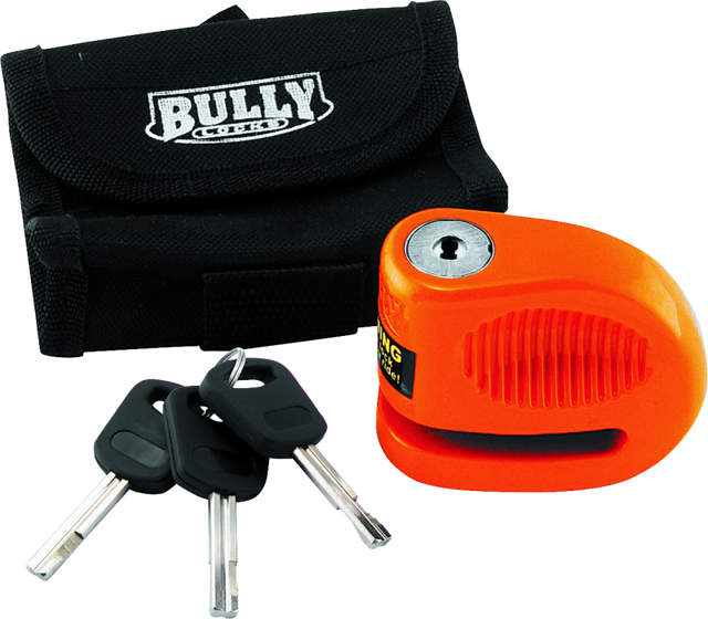 Bully Lock Disc Orange w/ Pouch - 5.5mm - Rowdy Warehouse 