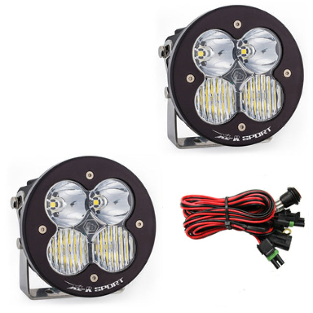 Baja Designs XL R Sport Series Driving Combo Pattern Pair LED Light Pods - Clear - Rowdy Warehouse 