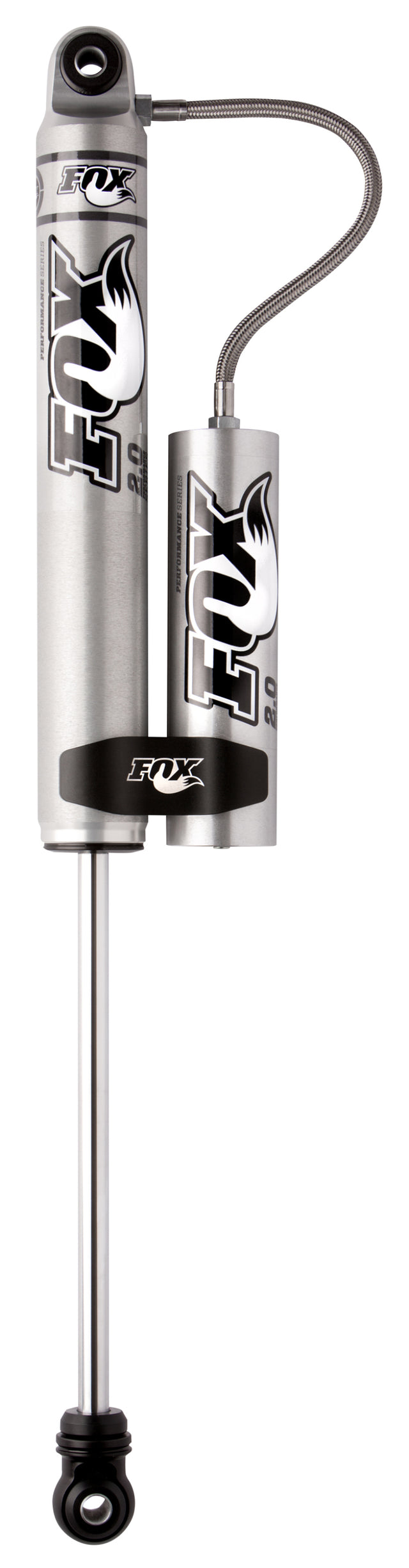 Fox 2.0 Performance Series 14.1in. Smooth Body R/R Shock Aluminum / Std Travel / Eyelet Ends - Black - Rowdy Warehouse 