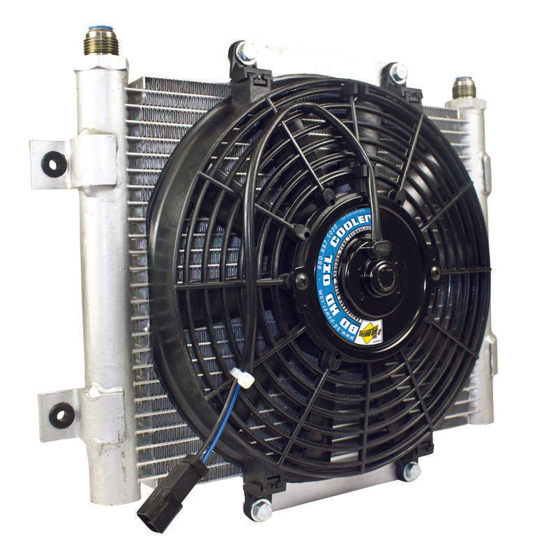 BD Diesel Xtrude Trans Cooler w/Fan 5.5in - Rowdy Warehouse 