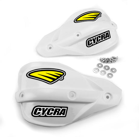 Cycra Enduro Handshield - White - Rowdy Warehouse 