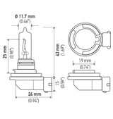 Hella Bulb H9 12V 65W PGJ19-5 T4 - Rowdy Warehouse 