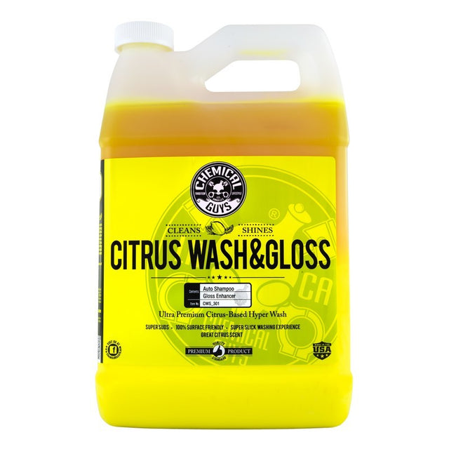 Chemical Guys Citrus Wash & Gloss Concentrated Car Wash - 1 Gallon - Rowdy Warehouse 