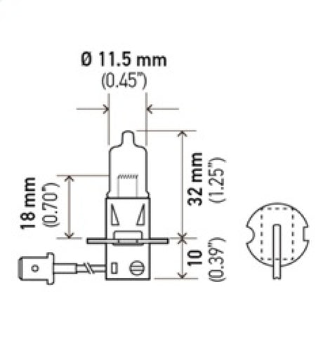 Hella H3 24V/70W PK22s T3.25 Halogen Bulb - Rowdy Warehouse 