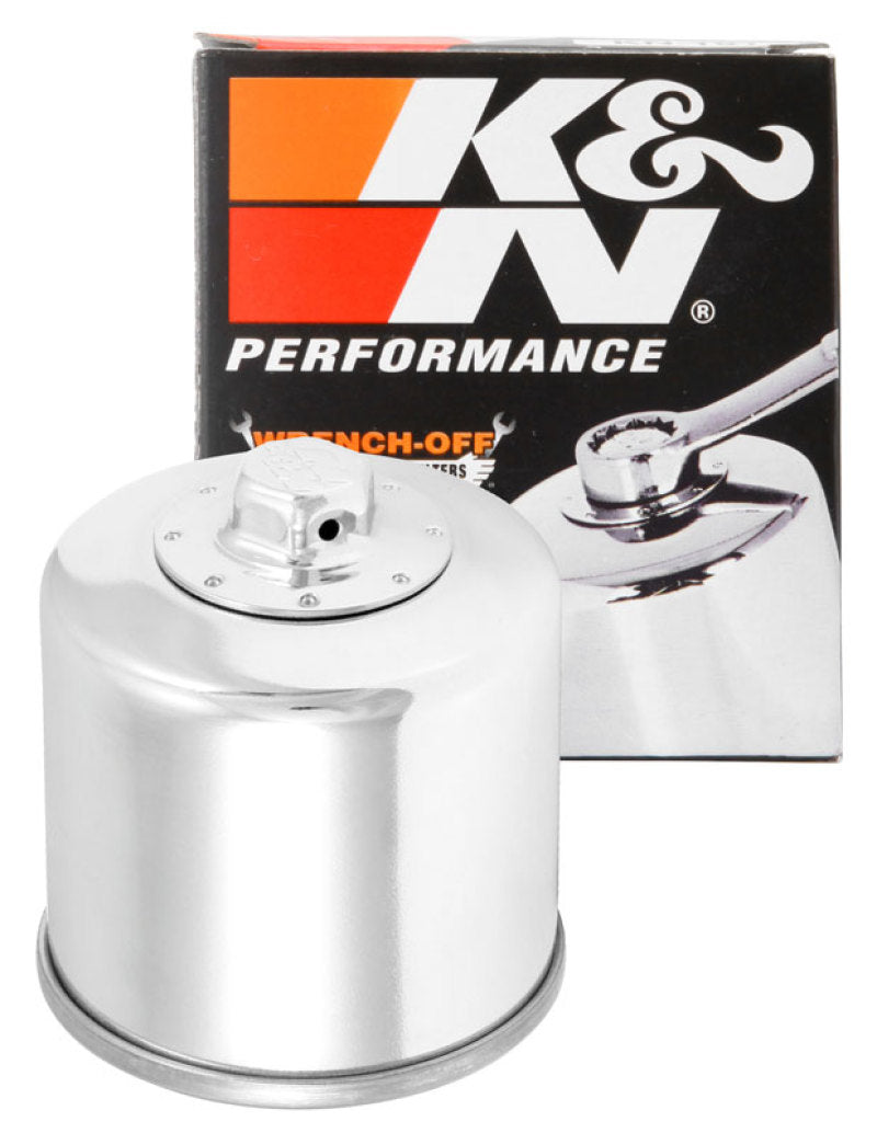 K&N Honda / Kawasaki / Arctic Cat / Suzuki / Triumph / Yamaha 2.688in OD x 2.969in H Oil Filter - Rowdy Warehouse 