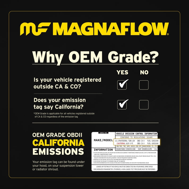 MagnaFlow Conv Univ 2.25inch C/C Met.