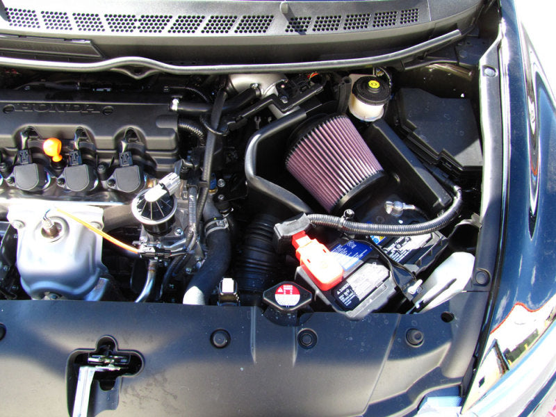 K&N 06-09 Civic 1.8L Silver Typhoon Short Ram Intake - Rowdy Warehouse 