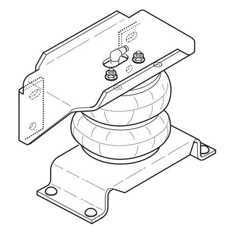 Firestone Ride-Rite Air Helper Spring Kit Rear Ford F550 / Ram 4500/5500 (W217602404) - Rowdy Warehouse 