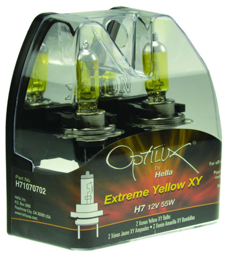 Hella Optilux H7 12V/55W XY Xenon Yellow Bulb - Rowdy Warehouse 