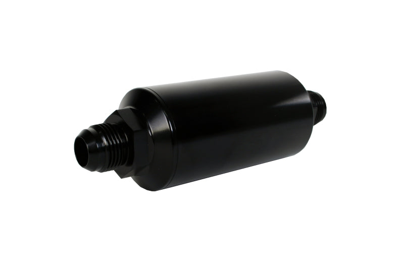 Aeromotive In-Line Filter - (AN-10) 100 Micron Stainless Steel Element Black Anodize Finish - Rowdy Warehouse 