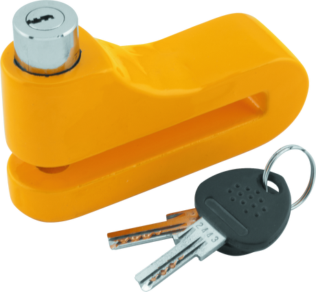 Bully Lock Disc Lock 10mm - Yellow - Rowdy Warehouse 