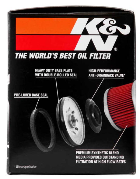 K&N Kawasaki 2.688in OD x 2.781in H Oil Filter - Rowdy Warehouse 