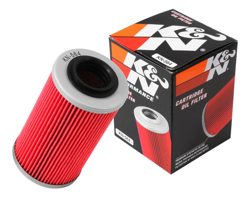 K&N Can/AM Spyder RT 998/ Buell 1125R -2.2219in OD x 0.969in ID x 3.813in H Oil Filter - Rowdy Warehouse 