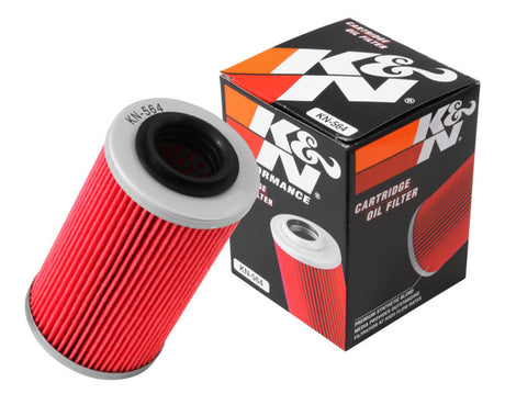 K&N Can/AM Spyder RT 998/ Buell 1125R -2.2219in OD x 0.969in ID x 3.813in H Oil Filter - Rowdy Warehouse 