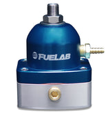 Fuelab 515 EFI Adjustable FPR 25-90 PSI (2) -6AN In (1) -6AN Return - Blue - Rowdy Warehouse 