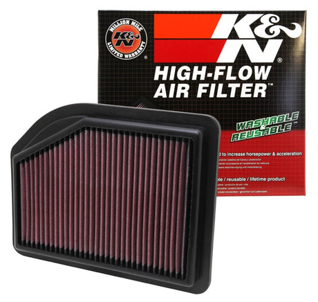 K&N Replacement Filter 10.219in O/S Length x 7.875in O/S Width x 1.125in H for 12 Honda CR-V 2.4L - Rowdy Warehouse 