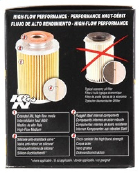 K&N Universal Performance Gold Oil Filter - Rowdy Warehouse 