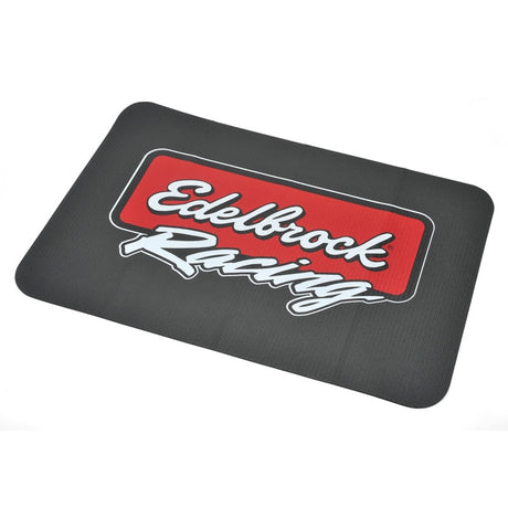 Edelbrock Racing Fender Cover - PVC Foam Mat - 2 Color Printed Edelbrock Racing Logo - Rowdy Warehouse 