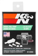 K&N Performance Electric Fuel Pump 9-11.5 PSI Diesel - Rowdy Warehouse 