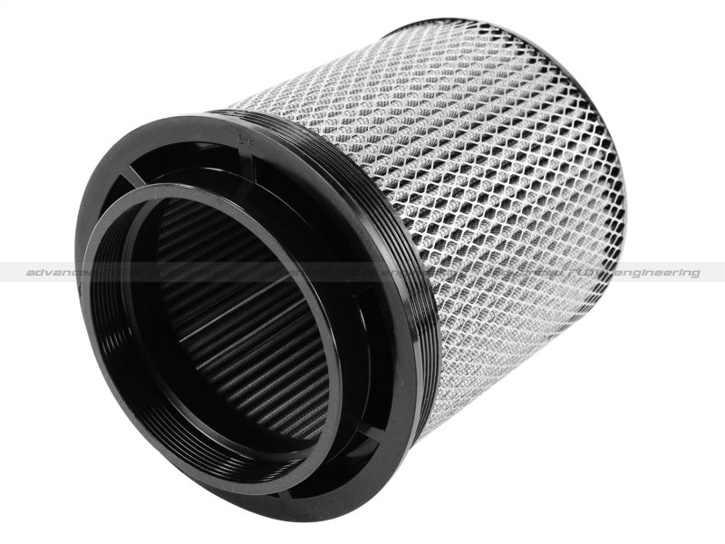 aFe MagnumFLOW Air Filter Pro DRY S 6in Flange x 8 1/8in Base/Top (INV) x 9in H - Rowdy Warehouse 