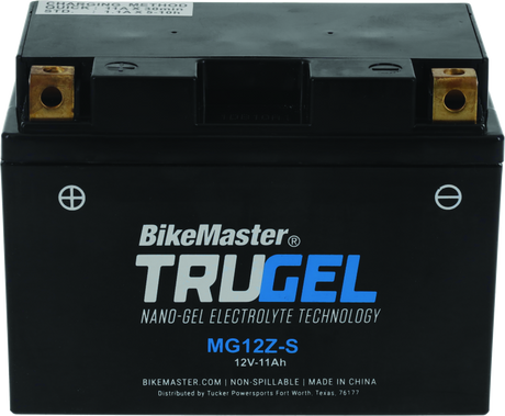 BikeMaster Trugel Battery MG12Z-S - Rowdy Warehouse 