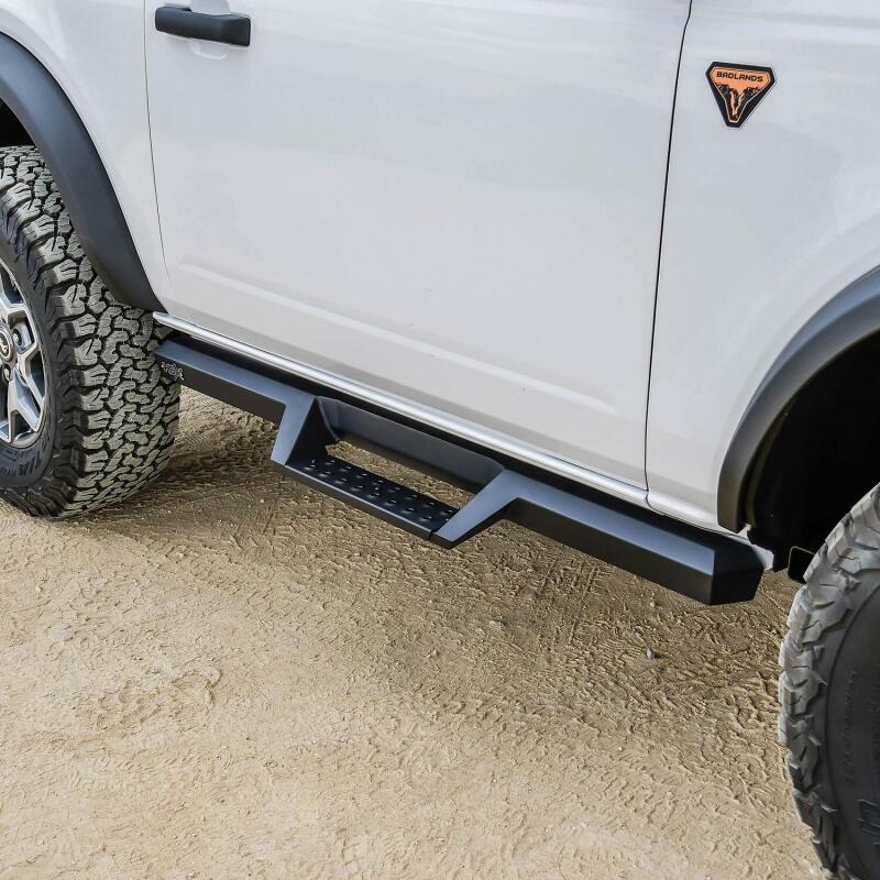 Westin/HDX 2021+ Ford Bronco (2-Door) Drop Nerf Step Bars - Textured Black