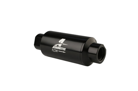 Aeromotive In-Line Filter - AN-10 - Black - 10 Micron - Rowdy Warehouse 