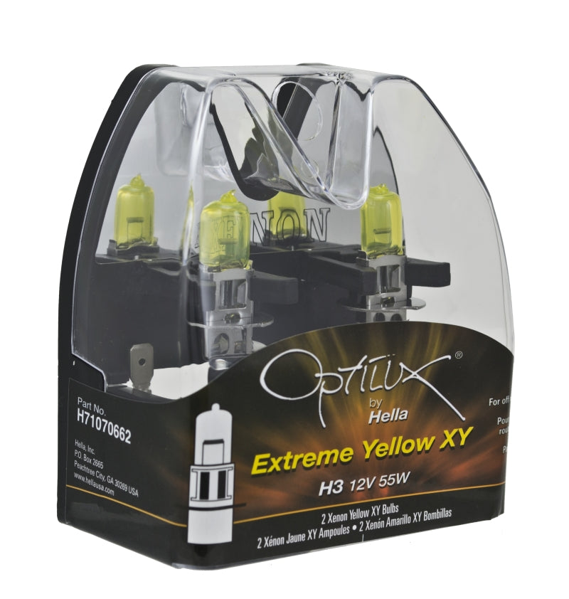 Hella Optilux H3 12V/55W XY Extreme Yellow Bulb - Rowdy Warehouse 