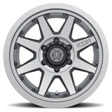 ICON Rebound Pro 17x8.5 5x5 -6mm Offset 4.5in BS 71.5mm Bore Titanium Wheel