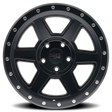 Dirty Life 9315 Compound 17x9 / 6x139.7 BP / -12mm Offset / 106mm Hub Matte Black Wheel - Rowdy Warehouse 